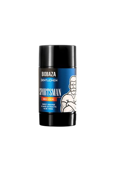 Biobazam Deodorant stick with aloe vera, sweet orange, sage extract, Sportsman, BIOBAZA GENTLE[MEN], 50 ml