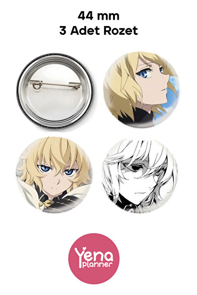 Yenaplanner Seraph of the End Çanta Süsü / Rozet Seti