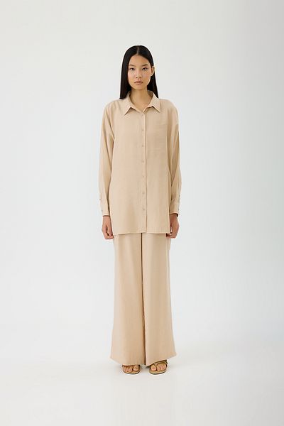SEVİLEN Wide Leg Modal Trousers