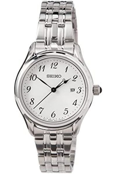 Seiko Neo Classic White Dial Stainless Steel Womens Watch - SUR643P1