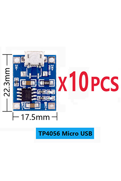 Choice4 ميكرو USB 10 قطع ميكرو Type-c USB 5 فولت 1 أمبير TP4056 وحدة شاحن بطا...