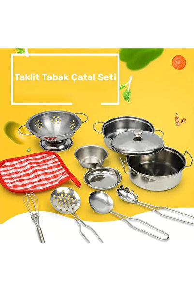 LavinTheMavi Minyatür Oyuncak Tencere Seti - 10 Parça