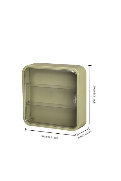 Choice green Wall Mounted Doll Blind Box Storage Display Rack Magnetic Suction Figurine Display Cabinet Dus