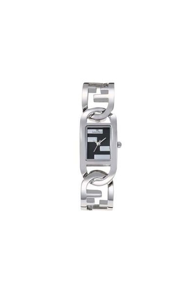 Louis Nice Ladies' Silver Slim Rectangle Watch