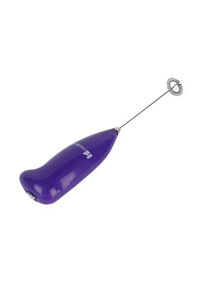 ABYZ Mixer electric, pentru spumarea laptelui, cappuccino, cafelei, fără fir, culoare violet închis ABYZ™