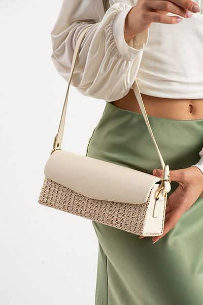 Çanta Trend Women's Straw Baguette Evening Dress Bag