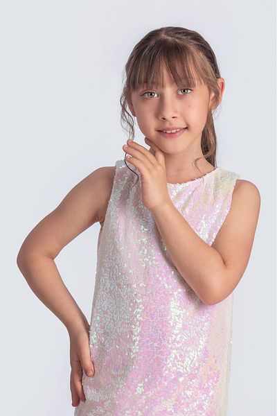 vestitino Sequin Sequin Ipesitos Tutu Children's Evening Dress