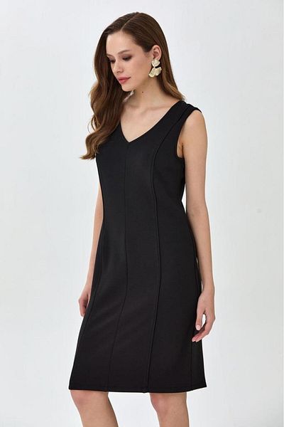 İKİLER V-Neck Sleeveless Dress 025-2525