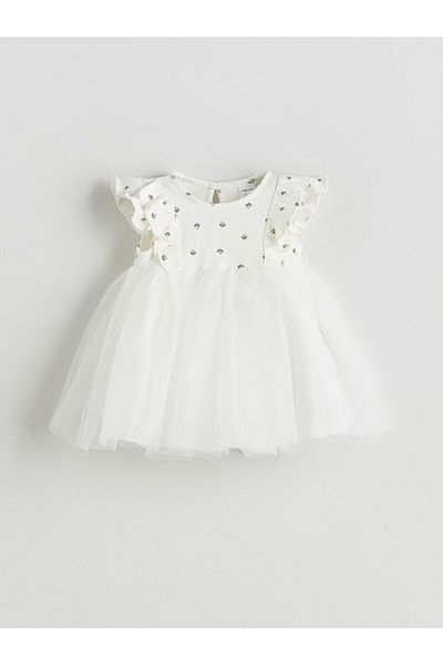 LC Waikiki Lcw Baby Basic Lace Tulle Baby Girl Dress