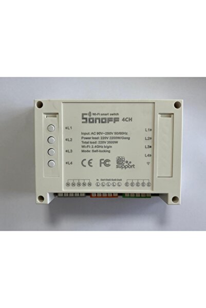 Sonoff 4 KANAL WİFİ İLE UZAKTAN KONTROL VOLESİ