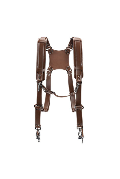 PYKA HOME SHOP Двоен колан за камера, изработен от екокожа, регулируем