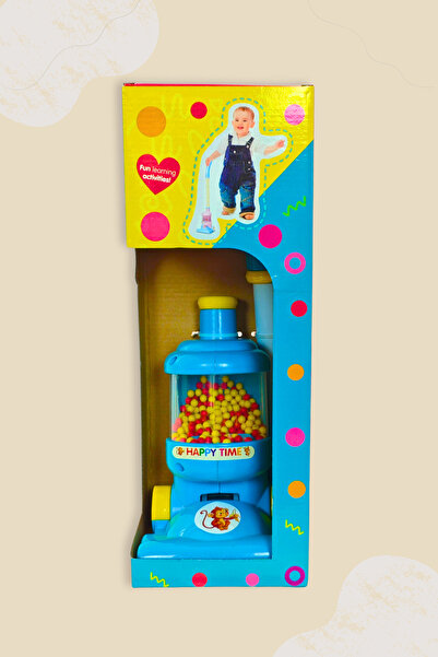 BubbyPlay Mavi Dikey Hareketli Oyuncak Süpürge - Çocuklar İçin Eğitici Temizlik Oyuncağı