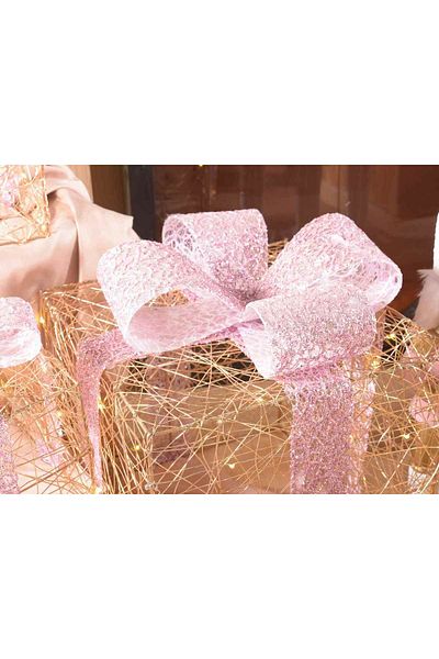 Decorer Set 3 Christmas Decorations with LEDs 26x26x33 cm, 22x22x24 cm, 16x16x17 cm