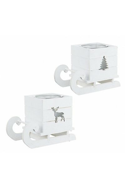 Bizzotto Set 2 candele Craciun Saniute 16x9.2x11.5 cm