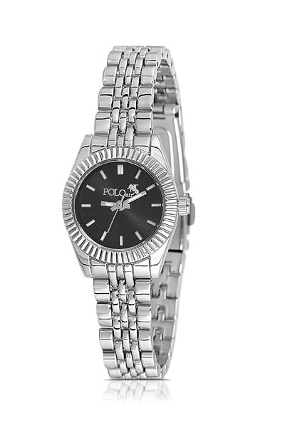 Polo Air Elegant Women Wrist Watch Silver Black Color Pl-1553B5X