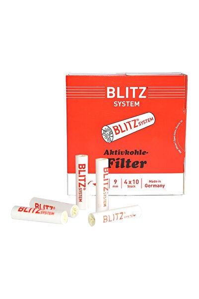 Blitz 40 adet 9 mm. Karbon Pipo Filitre Filtresi kb26-40