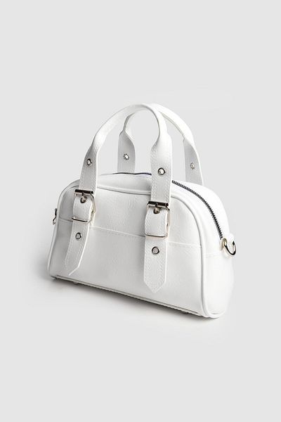 La La'Graccio Paris La'Graccio Paris Women's Solace Belt Detailed Strap Bag White