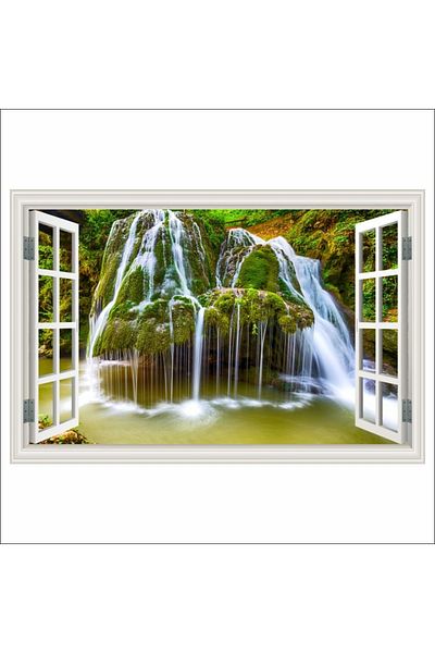 media Fototapet de perete autoadeziv si lavabil Fereastra Cascada Bigar din Romania, 300 x 200 cm