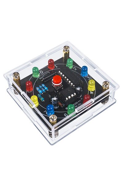 Choice DIY LED Light Lucky Wheel Electronic Kit NE555 CD4017 3V Electronic Dice Estimation Game DIY Sold...