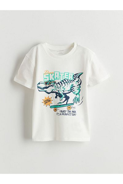LC Waikiki Dinosaur Print Boys T-Shirt and Shorts Pack of 2