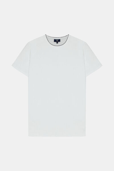 W Collection BEYAZ BİSİKLET YAKA T-SHIRT