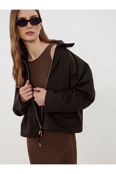 LC Waikiki Lcw Vision Shirt Collar Oversize Women's Jacket