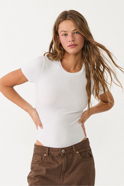 Stradivarius Basic round neck bodysuit