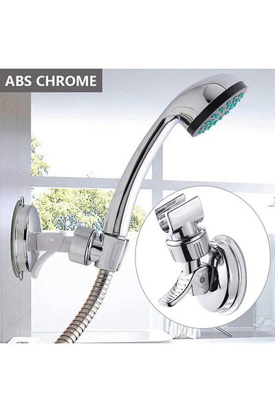 OEM Shower head holder, ABS, 7 x 10 cm, Silver