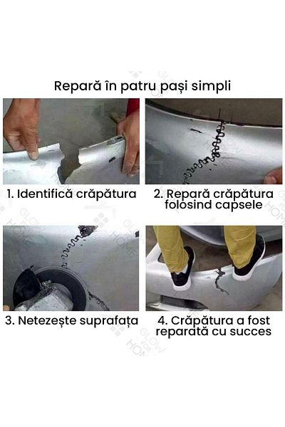 OEM Set 500 pieces of reinforcing metal staples for plastic welding machine, car bumper bonding/repair
