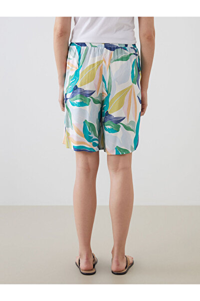 LC Waikiki Floral Women's Shorts with Elastic Waist