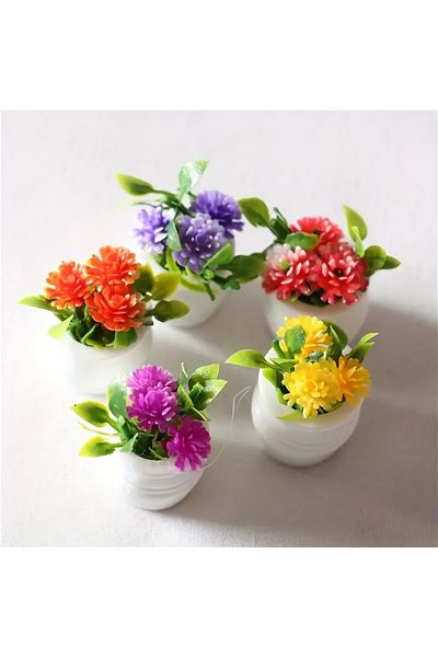 LavinTheMavi Miniature Toy Mini Flower Set - 5 Pieces