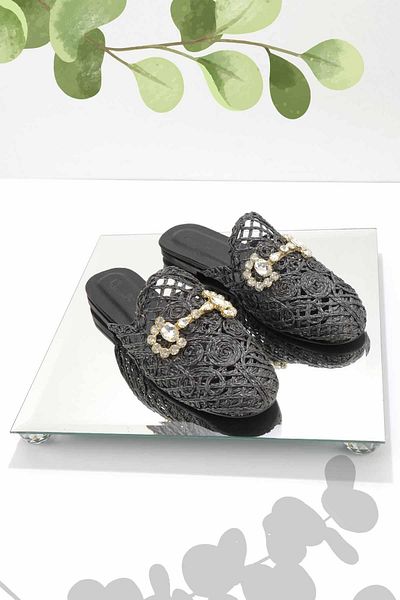 Bambi Black Women's Slippers K04292766816