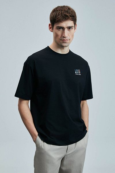Lufian Μάσκα Μαύρο Ανδρικό T-shirt 111020248