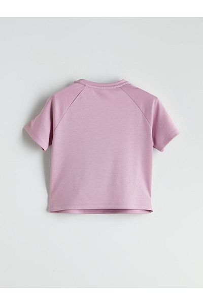 LC Waikiki Tricou Crop pentru fete cu gât crew pentru sezon nou - S5PE05Z4