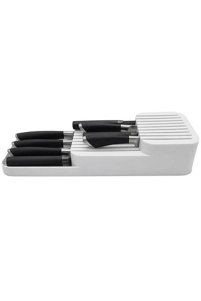 ABYZ Knife drawer organizer, 39x14x7.3cm, White color