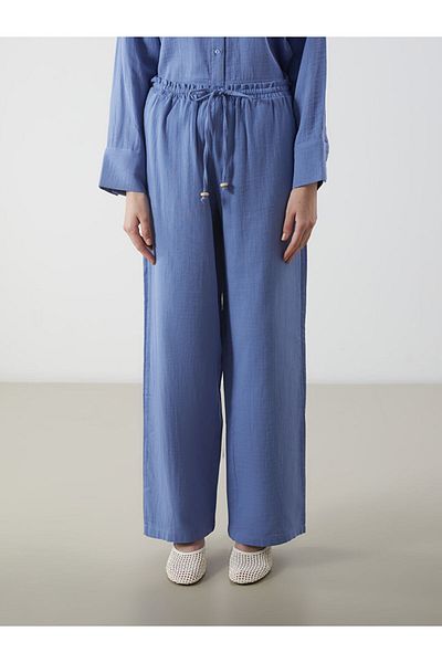 LC Waikiki Pantaloni de damă din muselină cu talie elastică sezon nou - S5M279Z8