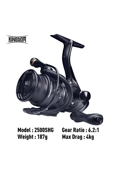 choice2 بكرة صيد دوارة KINGDOM 2500SHG من نوع Kingdom Tegmen، بنسب تروس 5.2:1...