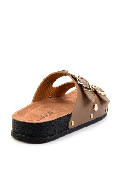 Bambi Vizon Kadın Terlik K04133013009