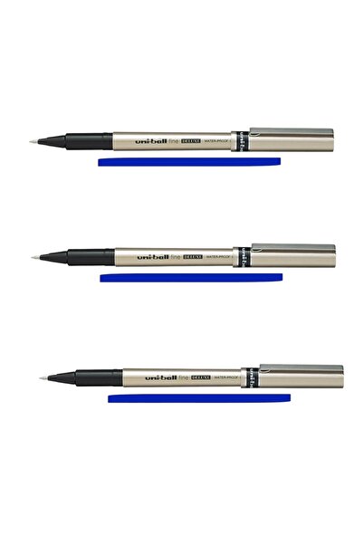 UNİ-BALL UNİBALL FİNE DELUXE ( 0.7 ) ROLLER KALEM MAVİ ( 3 Adet )
