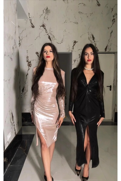 Pretty Elegant pearl dress Powder pink