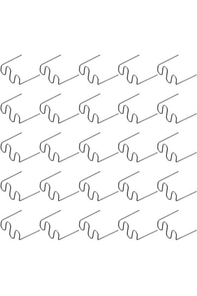 OEM Set of 500 staples for the glue gun, Plastic, 0.8mm, Silver