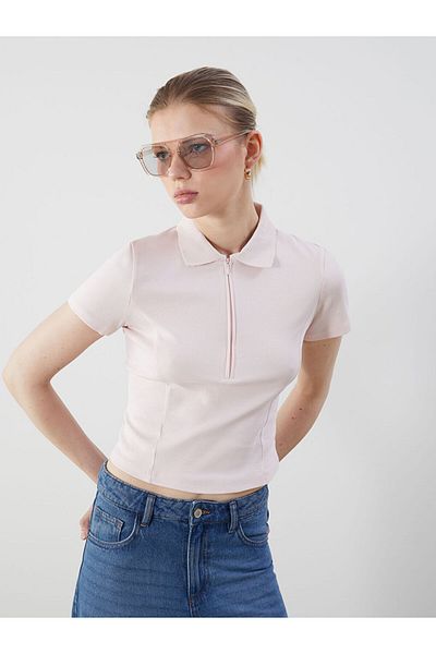 LC Waikiki Νέα σεζόν Polo Neck Γυναικείο Tisort - S5ED76Z8