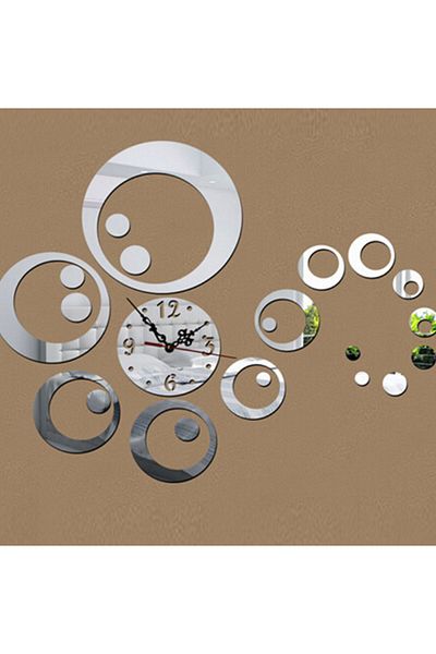 OEM Modern Design Mirror Set Wall Clock - Decorative Acrylic Mirrors Crystal Wall Clock Diamond Luxury
