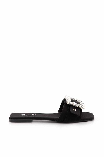 Bambi Matte Black Women's Slippers K04140016038