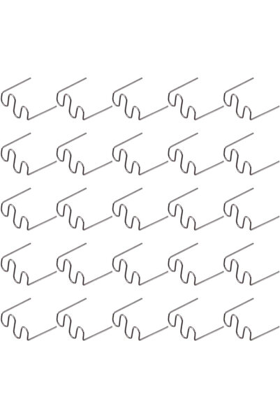 OEM Set de 500 de capse pentru pistolul de lipit, Plastic, 0,8 mm, Argintiu