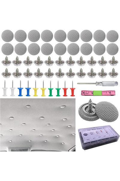 OEM Set of 60 staples for car upholstery/ceiling restoration with installation tool