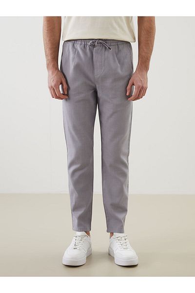 LC Waikiki New Season Standard Fit Linen Look Men's Pleated Trousers - S59401Z8