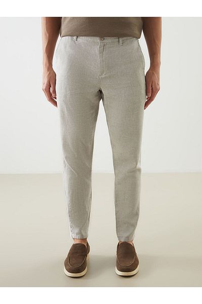 LC Waikiki Ανδρικό παντελόνι Chino New Season Standard Fit Λινό Μικτό - S51104Z8