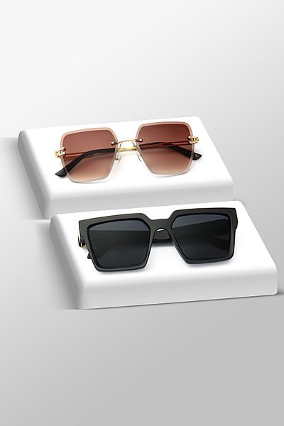 Nilu Moda Set of 2 Sun Glasses