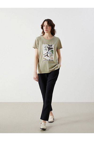 LC Waikiki Pantaloni de damă cu talie elastică în formă de morcov - S5G158Z8
